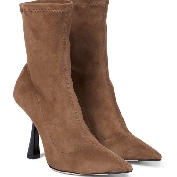 Jimmy Choo Bray 100 Suede BootsSize 41.5Quiet Luxury